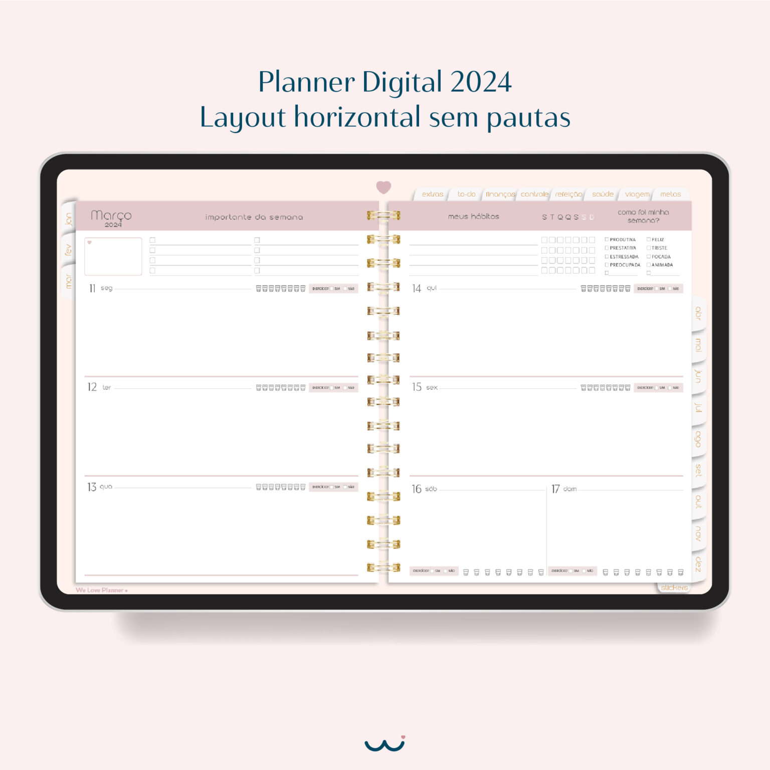 Planner Digital We Love Planner Presente Em Todos Os Momentos 9610